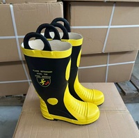 Bottes de pompier de haute qualité, imperméables, isolantes, chaussures de pompier, bottes de sécurité pour hommes