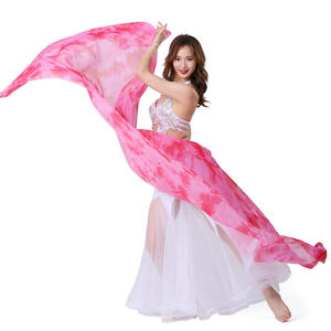 Dpw083 <span class=keywords><strong>Velos</strong></span> <span class=keywords><strong>de</strong></span> medio círculo para danza del vientre para mujer PURE Stage Performance Dance Shawl - Product Image 4