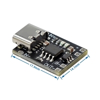 Panneau de charge de batterie au lithium ultra-petit Module de chargeur de batterie au lithium ternaire 1A 3.7V4.2V Type-C avec carte de protection