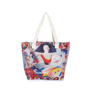 Borsa Tote con Stampa Digitale Motivo Pittore di Bellezza 56x36x17cm, Tracolla in Tessuto, Borsa da Spiaggia con Piccola Pochette - Product Image 2