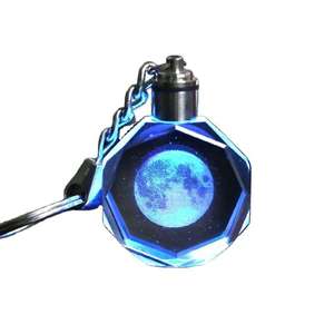 Llavero decorativo con colgante para bolso, figura de juego de Anime de impacto, Mini llavero de cristal colorido 3D - Product Image 3