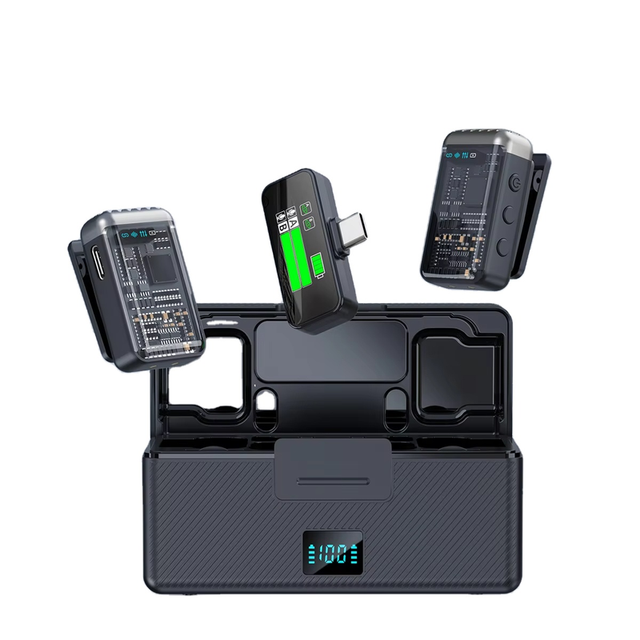 Ks08 Microphone Wireless Professional Lapel Clip-On Microphone Charging Dock Phone-Compatible Live Streaming
