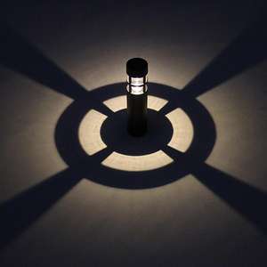 Luces solares de jardín LED Bollard, iluminación de camino alimentada por energía Solar para Patio, camino, Patio, césped, paisajismo - Product Image 2