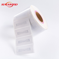 SUNLANRFID 70*15mm 860-960MHz Chip Impinj MR6 Etiqueta UHF RFID Pasiva de Largo Alcance, Mini Etiqueta Impermeable para Gestión de Ropa en Comercios Minoristas