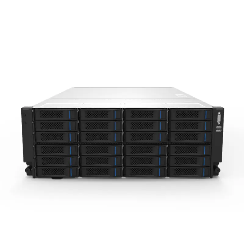 Inspur NF5466M5 SQL Linux 2022 Padrão 4U 24 Baías Gravação GPU Rack Servidor Barebone