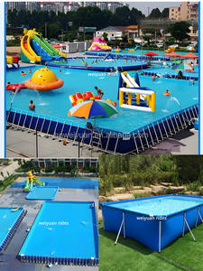 Nouveau cadre <span class=keywords><strong>rectangulaire</strong></span> familial en gros d'usine au-dessus de la <span class=keywords><strong>piscine</strong></span> au <span class=keywords><strong>sol</strong></span> de grande taille - Product Image 4