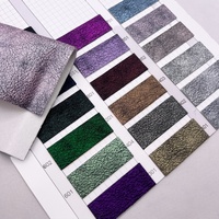 Tissu en cuir PU craquelé multicolore pour sacs, chaussures, canapés, matériau en cuir synthétique, vente en gros, OEM personnalisé