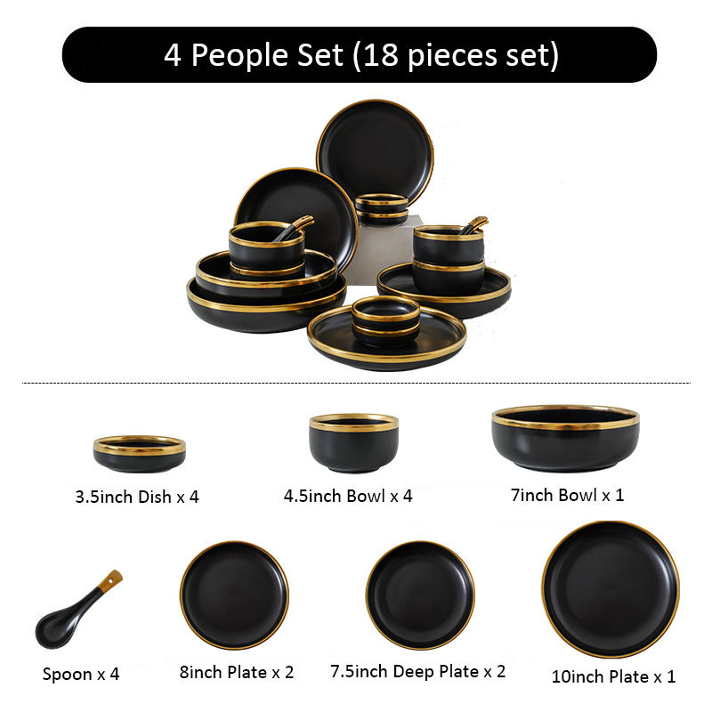 4 people 18 pcs set