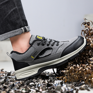 GUYISA Chaussures <span class=keywords><strong>de</strong></span> sécurité respirantes en été pour <span class=keywords><strong>randonnée</strong></span> Chaussures <span class=keywords><strong>de</strong></span> sécurité imperméables en microfibre pour hommes - Product Image 1