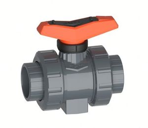 Interrupteur à bille à double union <span class=keywords><strong>GF</strong></span> modèle 546 (<span class=keywords><strong>PVC</strong></span>-<span class=keywords><strong>U</strong></span>/EPDM) |   DN63 PN16 |   Norme GB |   NSF/ANSI 61 |   Moteur universel |   Sans silicone +<span class=keywords><strong>GF</strong></span>+ - Product Image 4