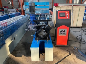 เครื่องขึ้นรูปเหล็กแผ่นหลังคาแบบม้วน 10 <span class=keywords><strong>Ga</strong></span> U Purlin Roll Forming Machine - Product Image 4