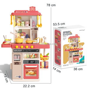 <span class=keywords><strong>Cuisine</strong></span> de jeu pour enfants avec évier à jet d'eau, table de <span class=keywords><strong>cuisine</strong></span> jouet avec lumières et sons réalistes - Product Image 2