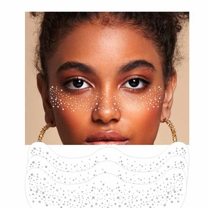 Metallic Glitter Freckle Temporary <b>Tattoo</b> Sticker Gold Silver Rose Gold Waterproof Face Body Makeup Party Festival Use - Product Image 1