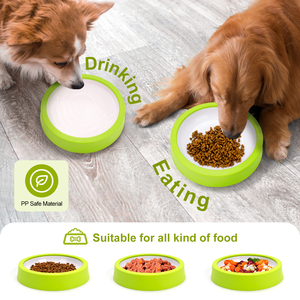 PP Pet Feeding Bowl Rounded Dog <b>Cat</b> Food Dish Easy Clean <b>Feeder</b> for Indoor Outdoor Travel Use - Product Image 4