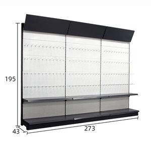 Estante de exhibición de góndola de Metal resistente para <span class=keywords><strong>tiendas</strong></span> de dólar y <span class=keywords><strong>tiendas</strong></span> minoristas Estante de supermercado de altura ajustable - Product Image 3