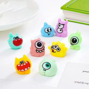 Adorable petit monstre à grande bouche, figurine artisanale de dessin animé, décoration DIY, accessoires de sac surprise, pour voiture et bureau - Product Image 2