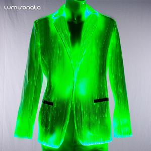 Colorful Led <strong>Rave</strong> Luminous Jacket <strong>Mens</strong> Suits blazer for Stage Costume - Product Image 5