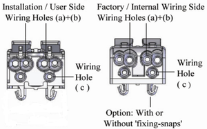 GAOCHAO Connecteur de fil enfichable en nylon 66 plastique Connecteur de borne électrique à 5 pôles KB18-5 avec borne sans vis TUV à <span class=keywords><strong>pied</strong></span> en J - Product Image 4