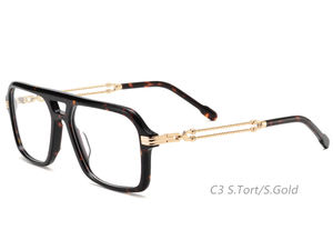 Lunettes optiques surdimensionnées rétro décorées de chaînes, en acétate avec détails métalliques, adaptées à diverses occasions - Product Image 4