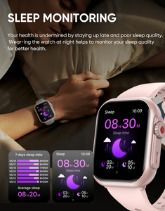 Reloj inteligente completamente táctil de 1000mAh y 1,83 pulgadas, reloj inteligente IP68 resistente al agua, rastreador de actividad física, reloj de pulsera, Monitor de ritmo cardíaco incorporado - Product Image 5