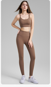 Soutien-gorge de sport pour femme OEM/ODM, devant tendance, bretelles croisées au dos, fermeture à triple crochet réglable, large bande de maintien, antichoc, séchage rapide - Product Image 6