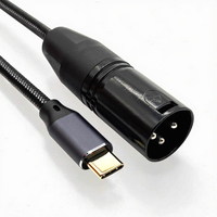 Câble de sortie USB-C vers XLR mâle 2M pour amplificateur, haut-parleur, console de mixage, équipement audio et vidéo, câble USB de type C