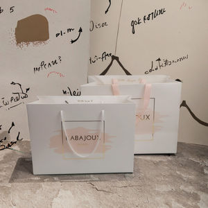 Custom Kraft Paper Gift <b>Bags</b> with Handle Recyclable Luxury Packaging for Wedding/<b>Jewelry</b>/Cosmetic-Matte Lamination - Product Image 2