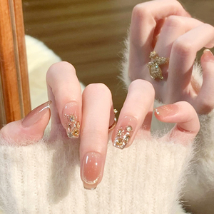 <span class=keywords><strong>Uñas</strong></span> Postizas <span class=keywords><strong>Francesas</strong></span> <span class=keywords><strong>Cuadradas</strong></span> de Lujo, Cobertura Completa, Larga Duración, 24 Piezas, <span class=keywords><strong>Uñas</strong></span> Artificiales de ABS, Marca Privada, Venta al Por Mayor - Product Image 6