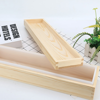 2200ML Silikon-Seifenform Rechteckige Toastbrot-Form mit Holzbox für Kuchendekoration Handgemachtes Seifenherstellungswerkzeug