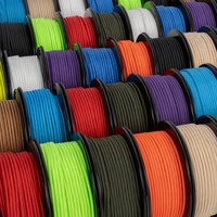 Cordon de parachute tressé en nylon polyester 550 Type III 4 mm personnalisé, vente en gros, fabricant OEM, bracelet de survie