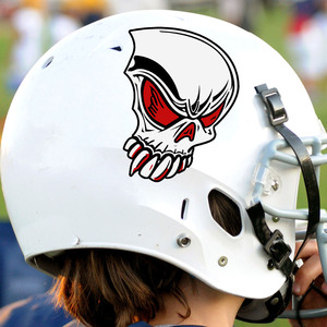Autocollants de football personnalisés Transfert de vinyle <span class=keywords><strong>personnalisé</strong></span> Autocollants pour <span class=keywords><strong>casque</strong></span> de <span class=keywords><strong>moto</strong></span> Marque XYRACING Qualité supérieure Encre UV - Product Image 6
