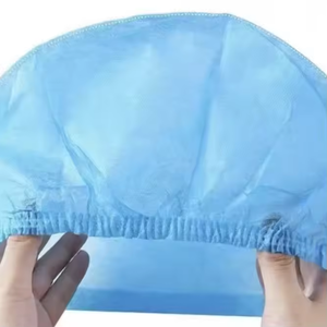 Descartável Não Tecido Cirúrgico Médico Chapéu Amarrado Em Redonda <span class=keywords><strong>Mob</strong></span> Bouffant Head Cover Strip Clip Cap Hair Net Bar Cap - Product Image 6