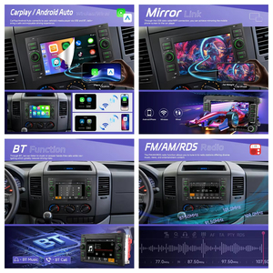 Podofo 2 DIN 7'' Car MP5 Player <b>Wireless</b> Carplay Android Auto Car Audio RDS for Ford Transit Fiesta Focus Galaxy Mondeo Fusion - Product Image 3