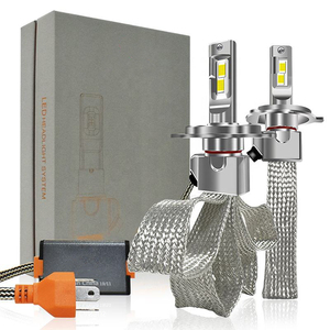 Phare Led de refroidissement de voiture en cuivre, étanche IP68 P10 6000K H13 H4 9007 - Product Image 3