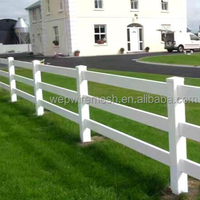 Clôture en PVC à 2 rails de haute qualité Clôture de paddock pour chevaux