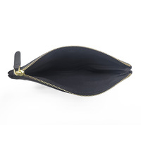 Tas Clutch Pesta Pernikahan Unisex Mewah Buatan Tangan Kulit Asli Resleting Poliester Tahan Air Dompet Berkualitas Tinggi