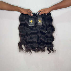 Lots de cheveux vierges indiens ondulés bruts, Fournisseurs de cheveux bruts non traités, Fournisseurs de cheveux vierges bruts d'un seul donneur - Product Image 2