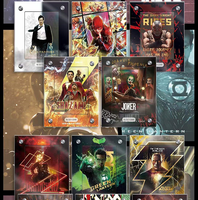 Cartes de collection périphériques de films DC de la série Marvel – Cartes signature rares Aquaman et Batman – Jouet de jeu pour enfants – Cadeau