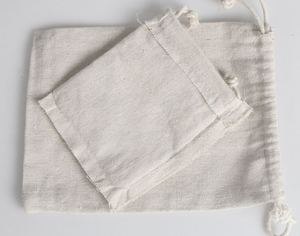 Custom <b>Pouches</b> Logo Personalized Cotton Muslin Bag Jewelry Storage <b>Pouch</b> Wedding Favor Bag <b>Drawstring</b> Bag - Product Image 4
