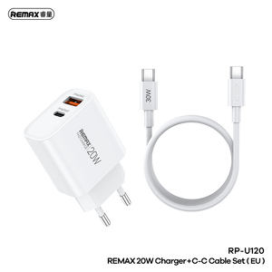 RP-U120 Dual-Port 20W Charger Set Ultra-Compact PD/QC Fast-Charging & Safety <b>Adapter</b> RP-U120 RP-U120 20W A+<b>C</b> Fast Charger - Product Image 3