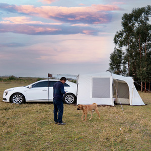 Tente arrière de voiture étanche avec logo personnalisé pour 4-6 personnes, tente de coffre SUV portable pour les voyages en plein air - Product Image 4