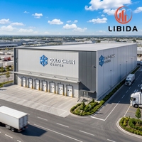 Almacén Frigorífico Prefabricado de Acero para Carne Congelada, Cámara de Congelación Rápida Modular, Estructura Metálica con Panel Sándwich de PU