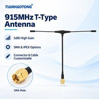 Antenne FPV UAV en forme de T 915 MHz 5 dBi avec connecteur SMA mâle IPEX1 IPEX4, longueur de câble personnalisée