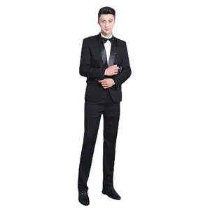 Suit Men's New Host Shim Performance Dress Korean Version Of The Trim Band Small Suit