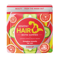 Gummies véganes au collagène, biotine et kératine pour la réduction de la perte de cheveux chez les adultes et les adolescents – Déconseillé aux femmes enceintes