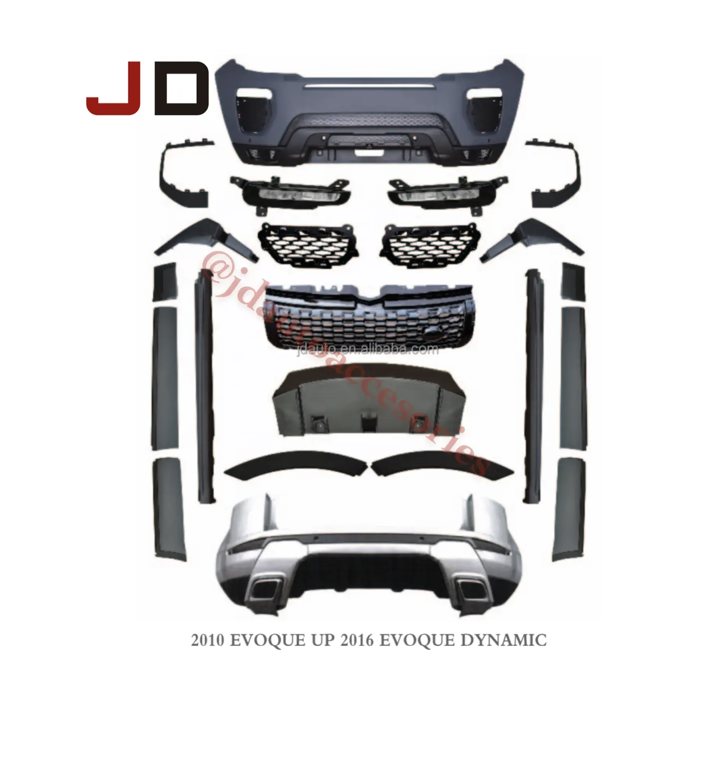 JD için otomatik vücut kitleri Range Rover 2010 Evoque UP 2016 Evoque dinamik