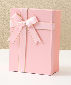 Eco-friendly Rigid Cardboard Custom Logo <b>Gift</b> Box with Ribbon Elegant Jewelry Packaging Foldable Design Sponge Lined UV Coated - Product Image 1