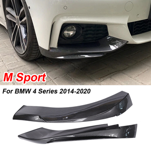 Spoiler Anteriore per <span class=keywords><strong>BMW</strong></span> <span class=keywords><strong>Serie</strong></span> <span class=keywords><strong>4</strong></span> F32 F33 F36 2014-2020 M-Sport, Aspetto Fibra di Carbonio/Nero Lucido, Splitter Aerodinamici - Product Image 3