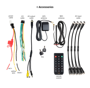 8CH GPS + WIFI 1080P AHD Mobile HDD voiture MDVR Kit enregistreur vidéo de surveillance en temps réel avec 5 pièces IR Vision nocturne caméras étanches - Product Image 6