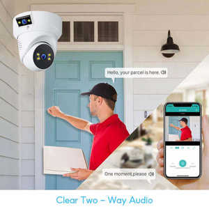 <span class=keywords><strong>Camera</strong></span> Dome PT Wifi thông minh Tuya thiết kế mới nhất 6MP với hai ống kính và hai màn hình - Product Image 3